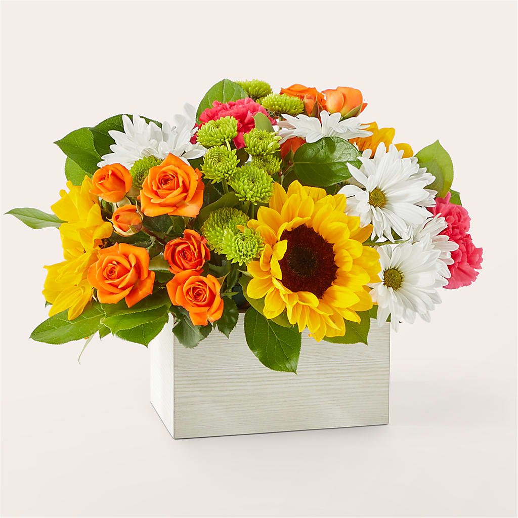 Sun - drenched Blooms Box Bouquet - Salem Florist