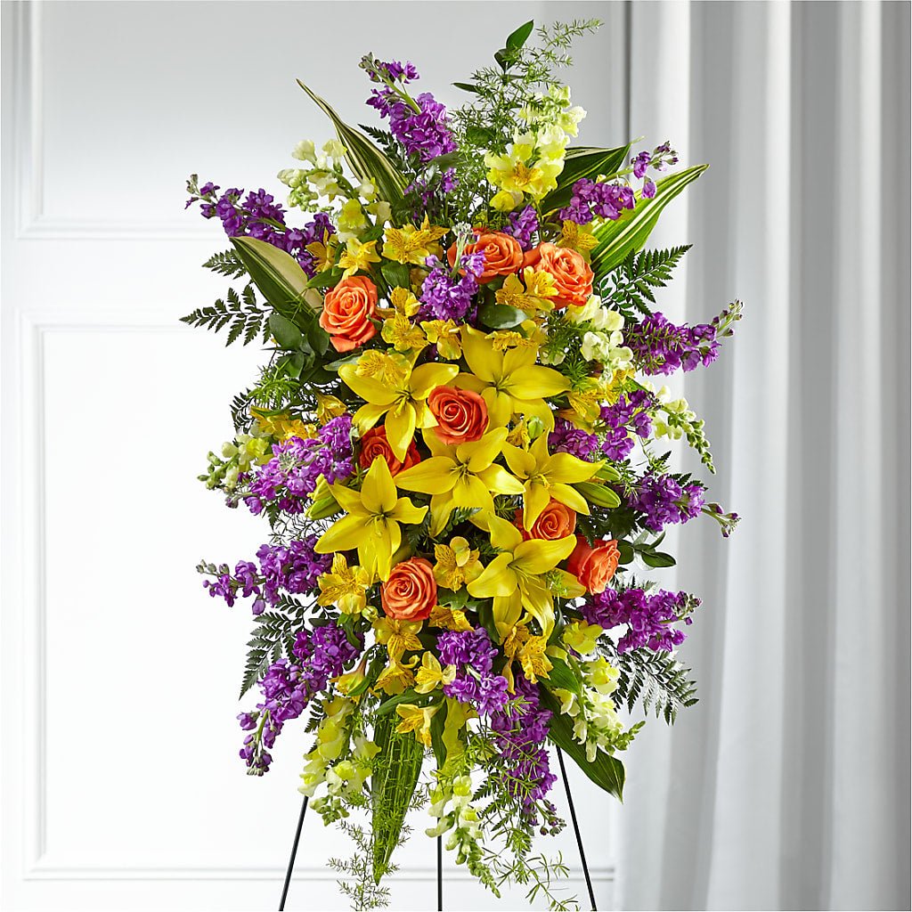 Thoughtful Prayers Standing Spray - Salem Florist