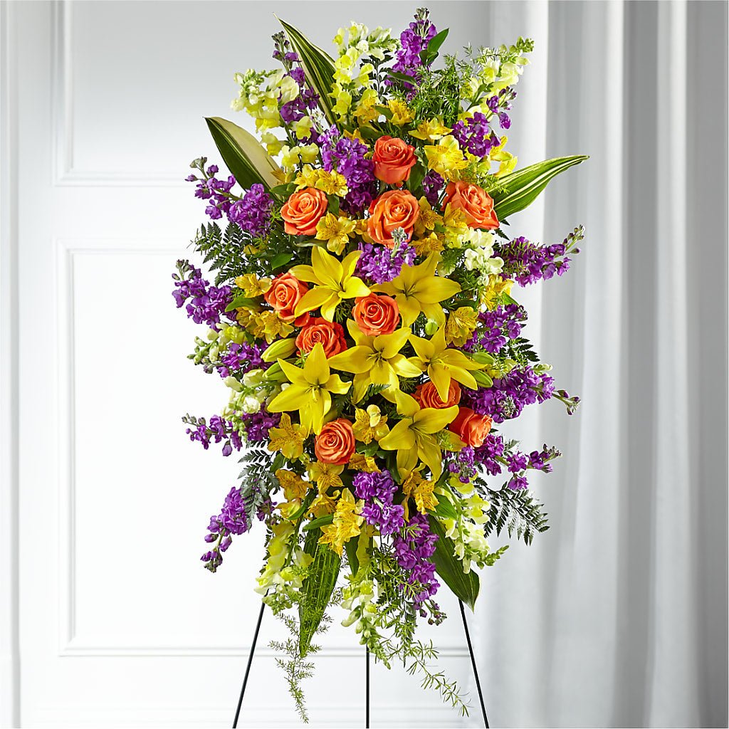 Thoughtful Prayers Standing Spray - Salem Florist