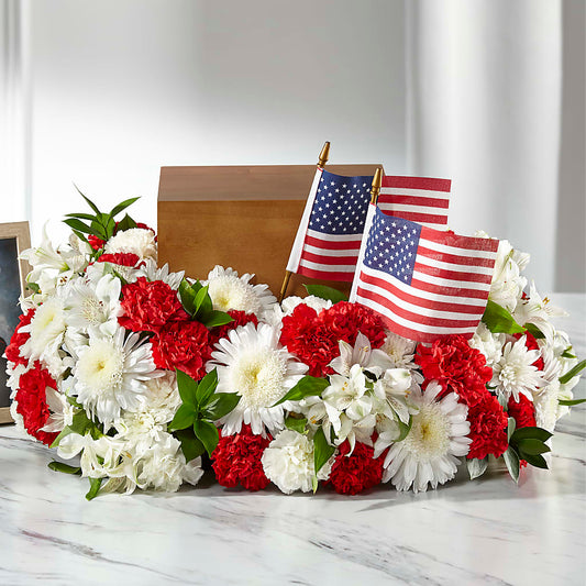 Spirit of Patriotism Cremation Adornment - Salem Florist