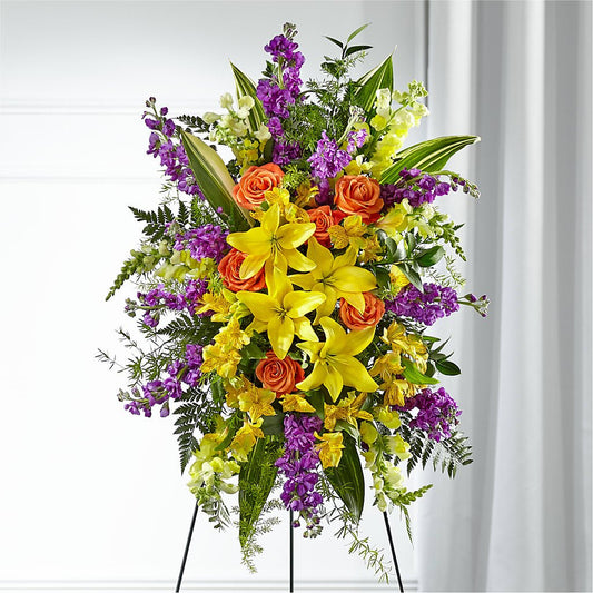Thoughtful Prayers Standing Spray - Salem Florist