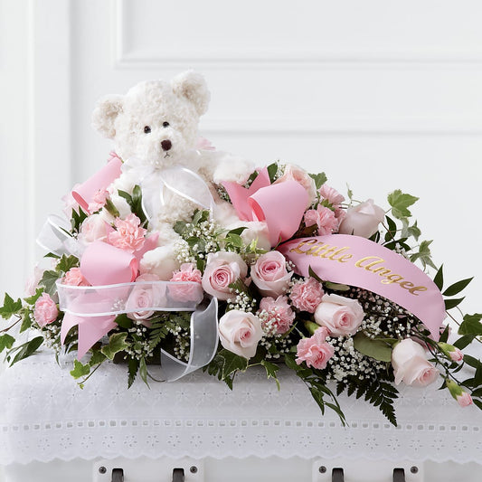 Touch of Sympathy Casket Spray - Salem Florist